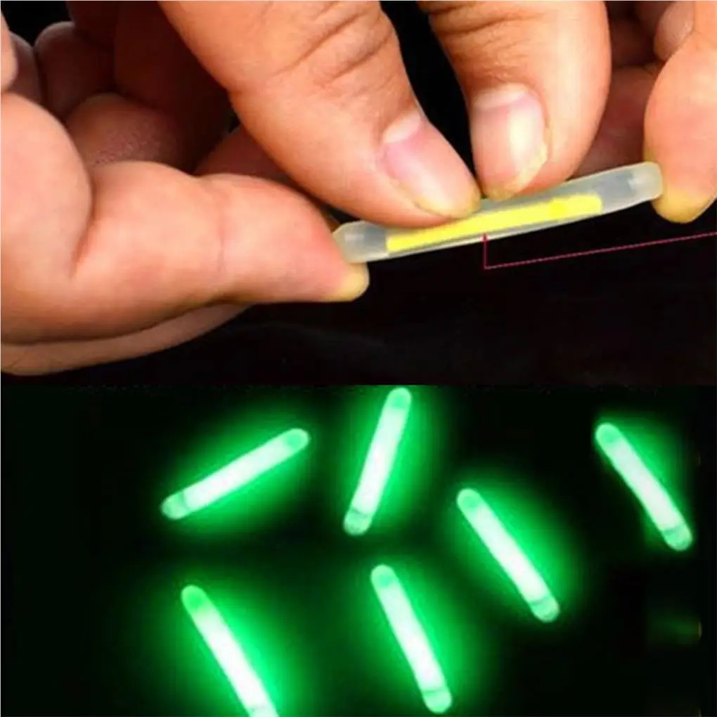 50 шт. поплавки для рыбалки мини-светящиеся палочки краппи терминальные снасти