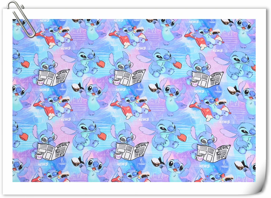 Ширина 110 см диснеевские ранцы Дамбо Винни-Пух материал хлопчатобумажной ткани