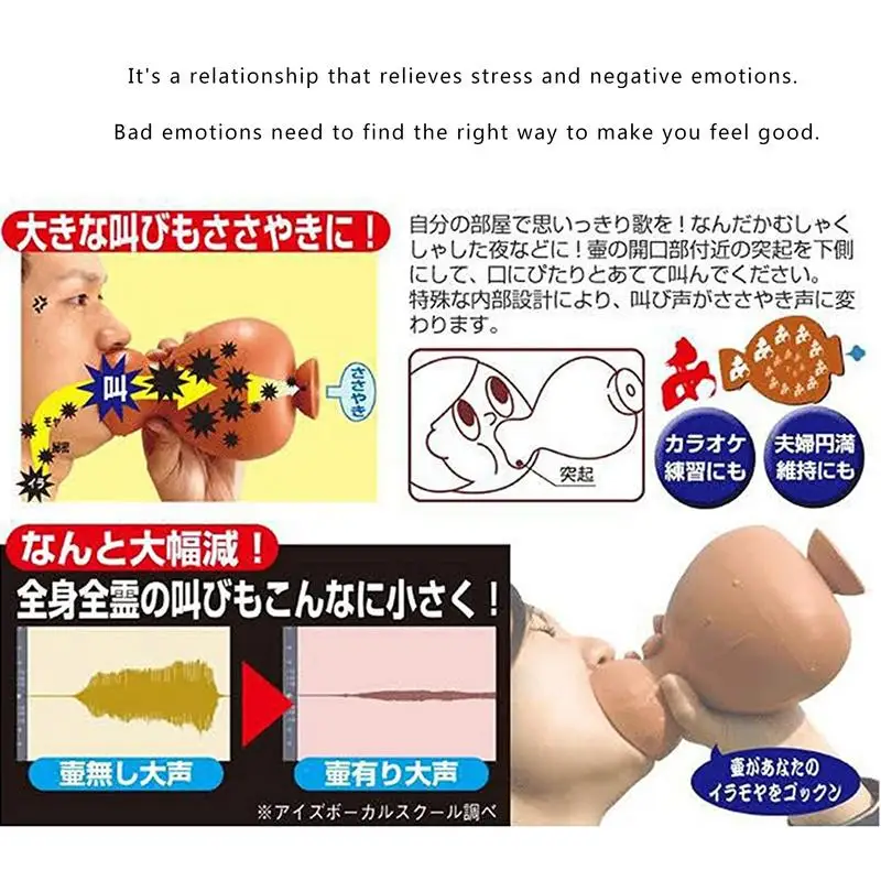 Игрушка-эхолот с кричащим горшком игрушка-эхолот Японская Игрушка для улучшения