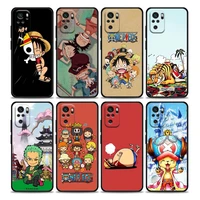 anime one piece cute cartoon luffy ace zoro phone case for redmi 10 9 9a 9c 9i k20 k30 k40 plus note 10 11 pro soft silicone