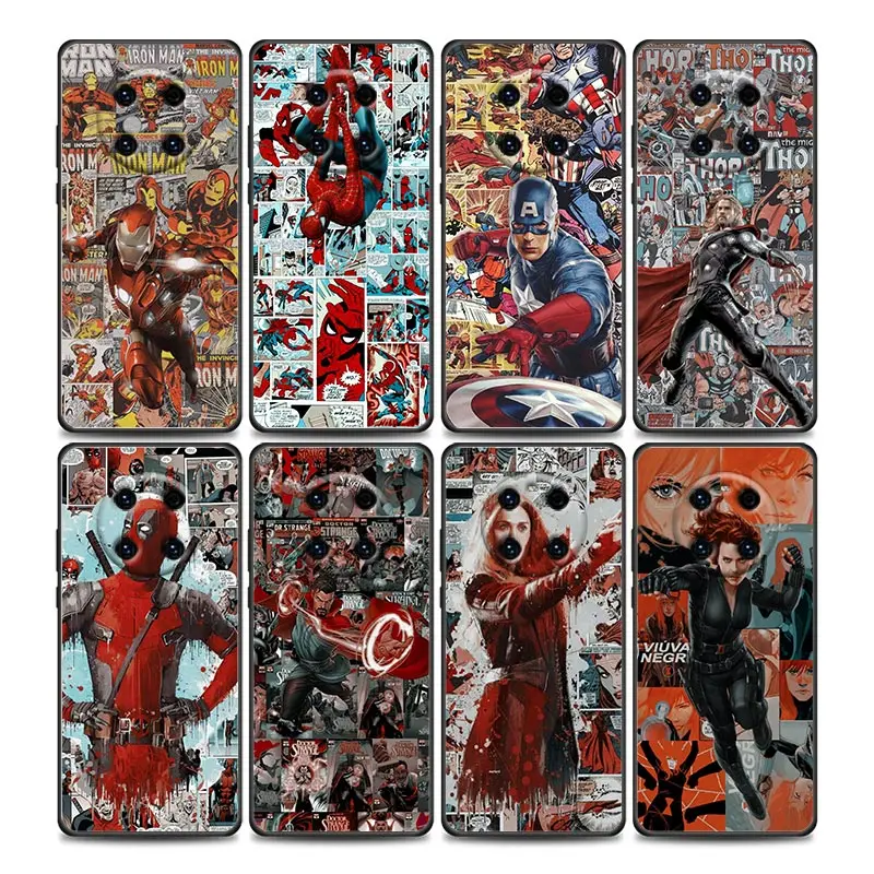 

Marvel Avengers Comic Phone Case For Huawei Mate 10 20 40 40Rs Y6 Y7 Y7a Y8s Y8p Y9a Enjoy 20e 2019 5G Lite Pro Plus Cover Funda