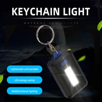 mini cob led flashlight work light portable pocket flashlight keychains for outdoor camping lantern small lamp tools