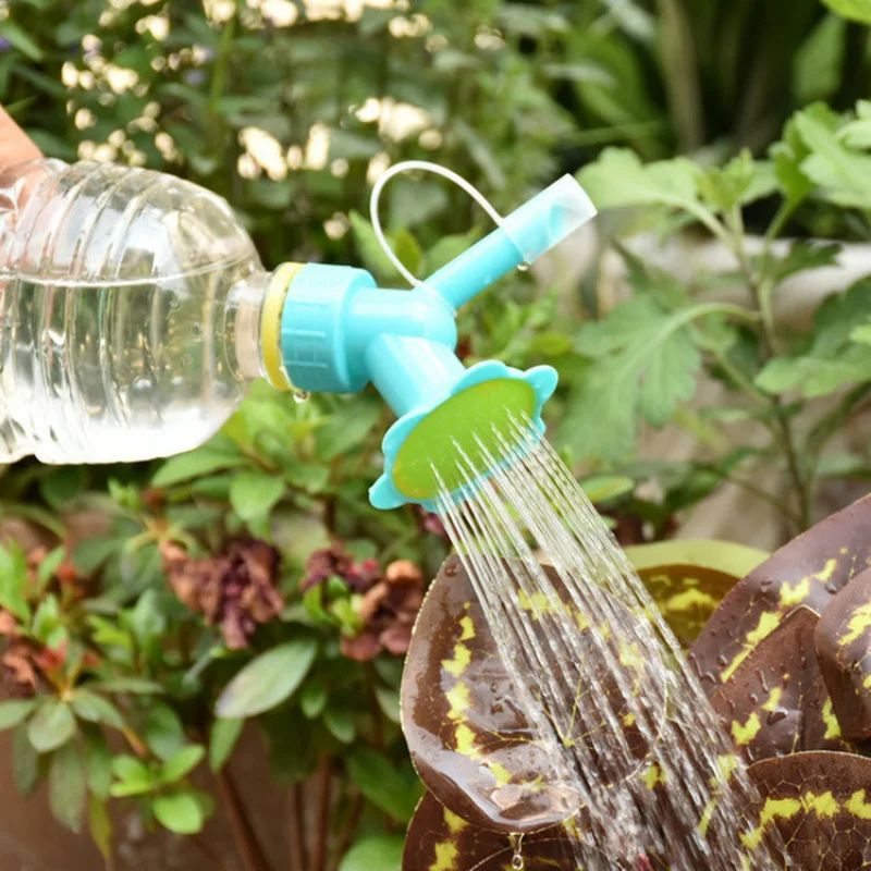 

2In1 Watering Sprinkler Water Bottle Plastic Sprinkler Nozzle Flower Waterer Supplie Garden Tool Portable Household Potted Plant