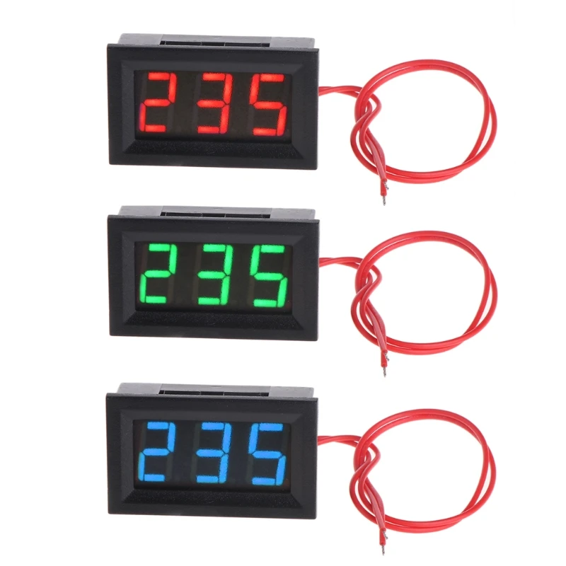 2 Wire 0.56&quot AC 30V-500V LED Digital Voltmeter Voltage Meter Monitor Tester For 110V 220V 380V | Volt Meters