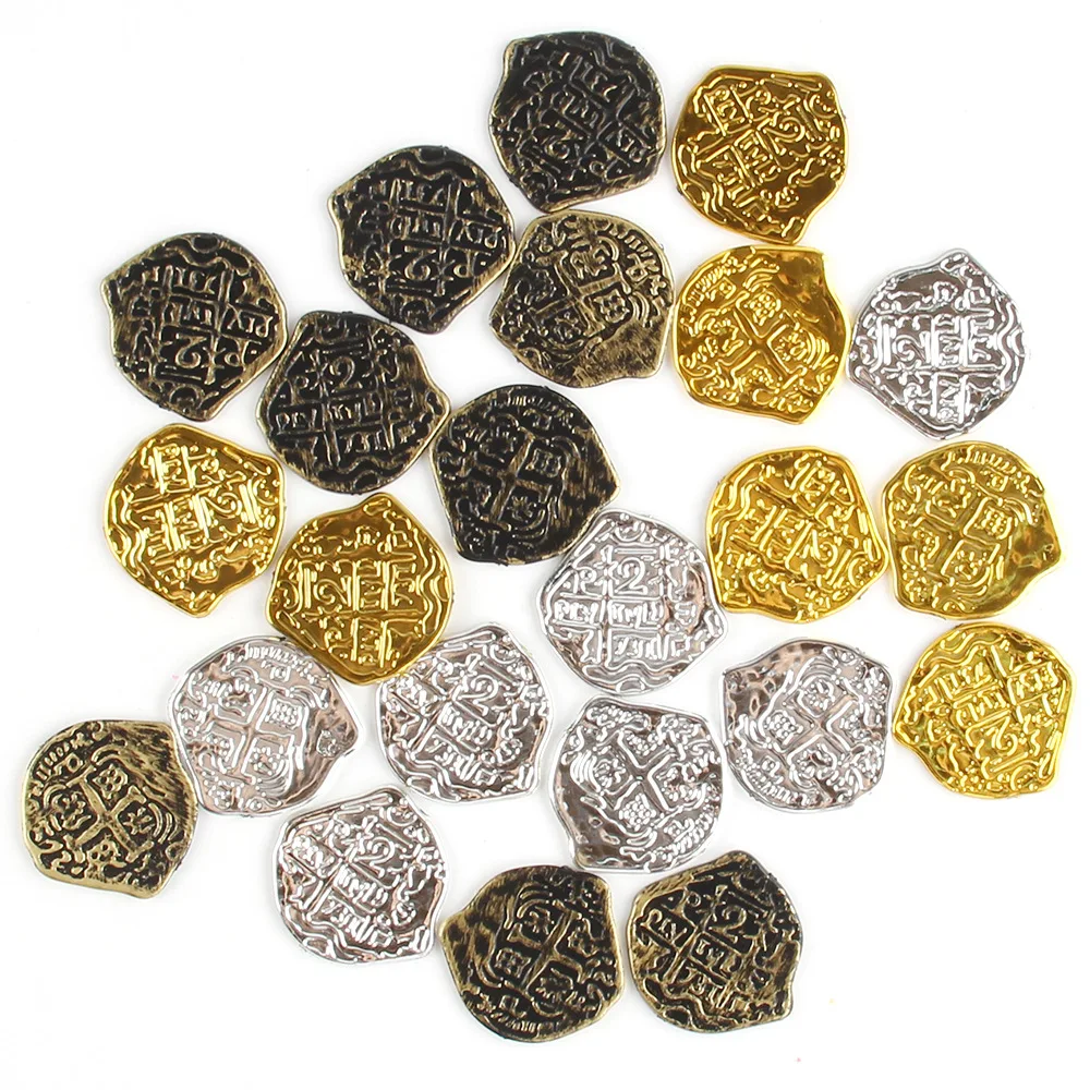 

Roman Pirates Gold Coins, 100 Bronze, Party Decoration, Carnival, Halloween Props, Toys