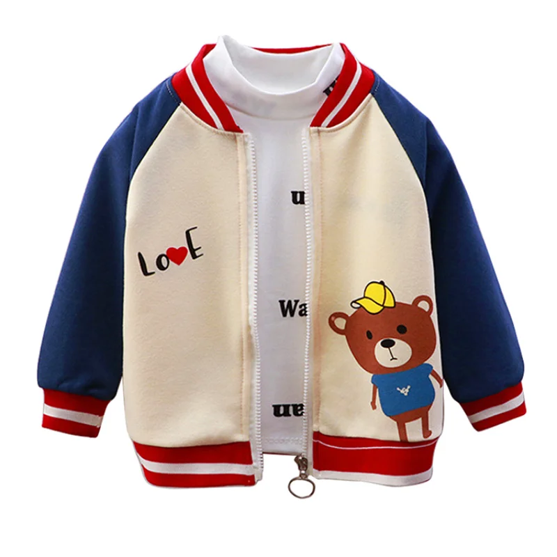 Купи 1-6T Kids Fashion Spring Autumn Baseball Uniform Cotton Light Weight Outerwear Baby Children Cloth Toddler Jacket for Boys Coat за 778 рублей в магазине AliExpress