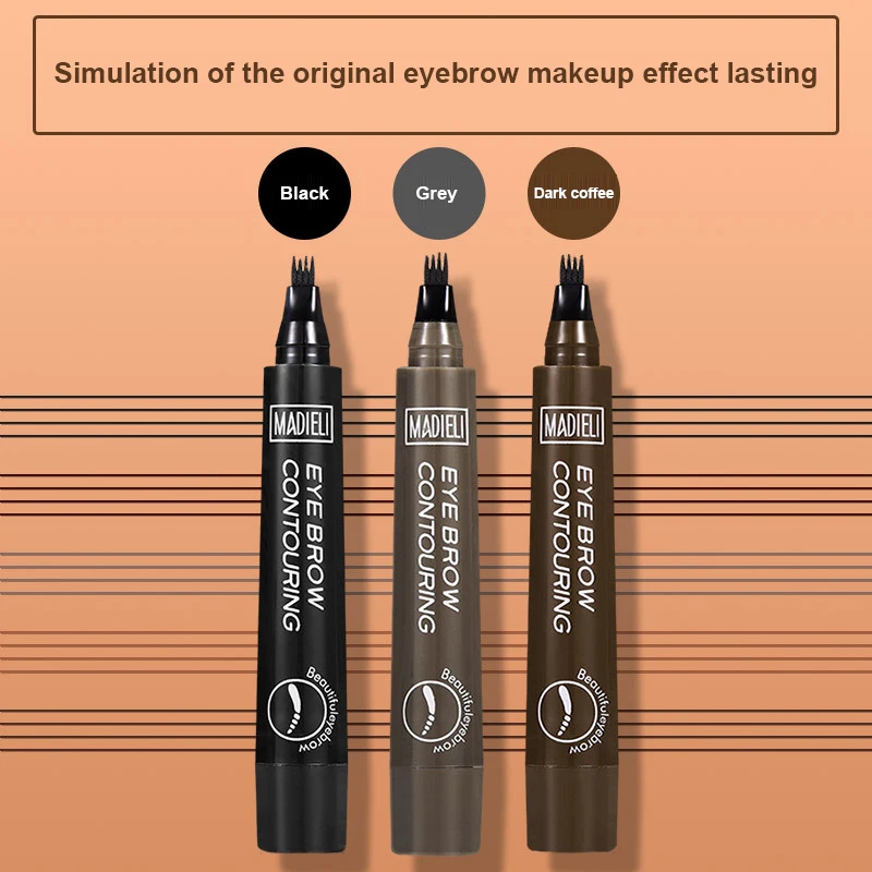 

4/5 вилка карандаш для бровей микроблейдинг для бровей Тату-ручка тонкий эскиз жидкий тинт для бровей карандаш для бровей Макияж TSLM1