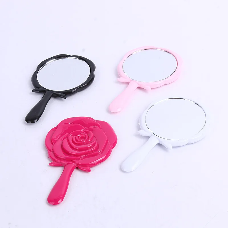 

Handheld Vanity Mirror Vintage Rose Makeup Mirror Hand Mirror Pocket Mirror Makeup Vanity Cosmetic Compact Mirror for Women