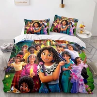 disney cartoon encanto bedding set children soft quilt cover bed cover single double full king bed king bed set gift bed cover