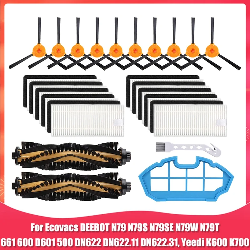 

Replacement Accessories Kit For Ecovacs Deebot N79S N79 DN622 DN622.11 DN622.31 N79SE N79W Robot Vacuum Cleaner