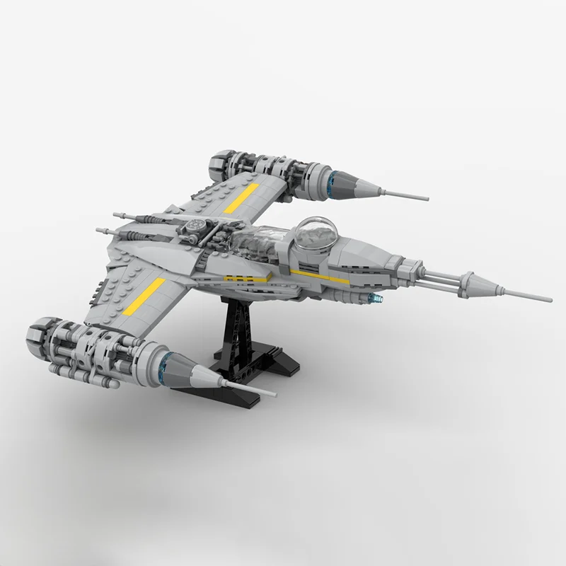 626 деталей MOC Mando Din Djarin N Starfighter Chrome Wizard: Конструктор-модель космического корабля для научно-фантастических сцен из «Звездных войн», подарок (art.: 3920dc0fbf220) - 3920dc0fbf220