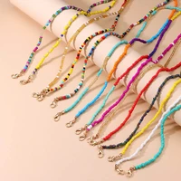 boho glasses chains around the neck for women sunglasses colorful beaded eyeglasses face mask hang rope anti falling lanyard