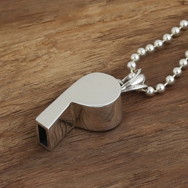 Мужские и женские подвески из серебра 925 пробы с черепом свистком