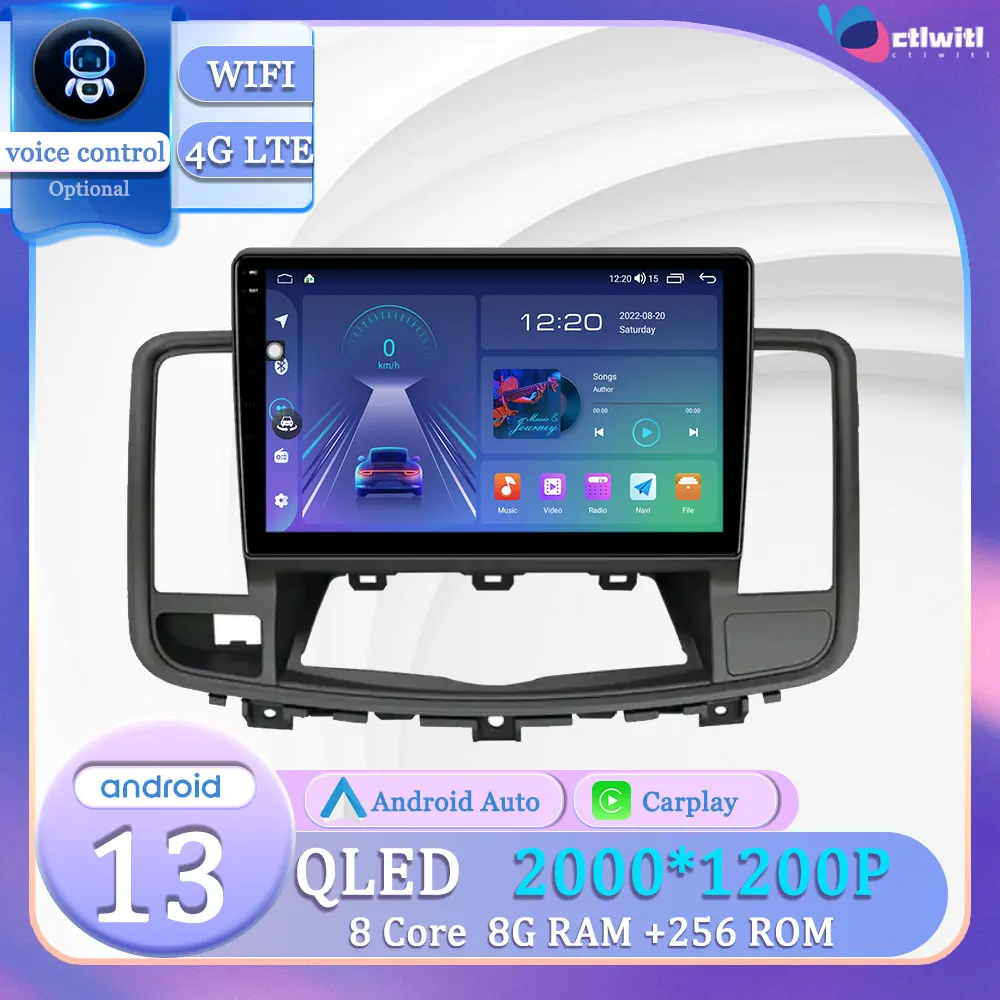 

Android 13 For Nissan Teana J32 2008 - 2013 Navigation Touch Screen Car TV Autoradio Stereo Radio Videp Player Multimedia