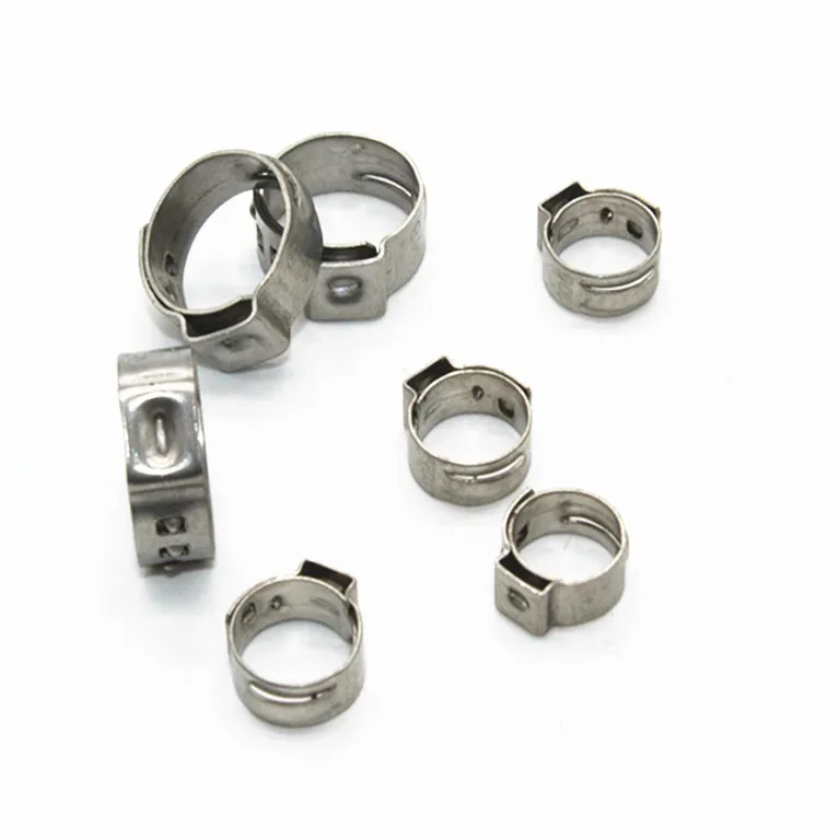 

Free shipping High Quality 25 PCS Stainless Steel 304 Single Ear Hose Clamps Assortment Kit Single