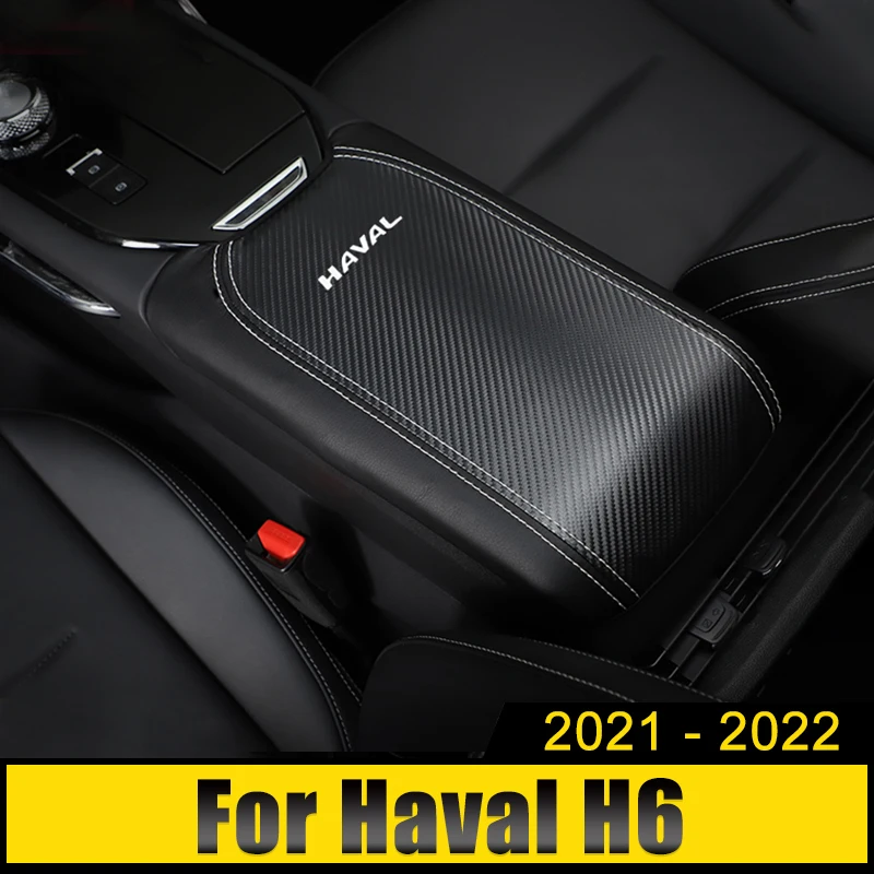 

For Haval H6 2021 2022 2023 3th Gen Leather Car Armrest Console Pad Cover Cushion Support Box Armrest Top Mat Liner Accessories