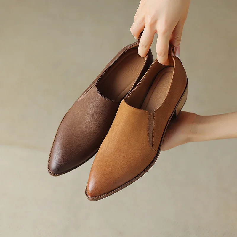 Женские туфли-лодочки из натуральной овечьей и свиной шкуры длина 22-2024 см