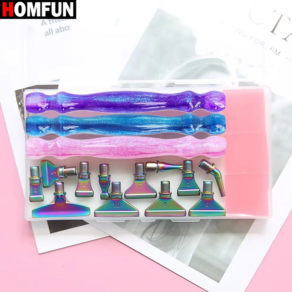 HOMFUN 5D Бриллиантовая фотография с многофункциональными фиолетовыми