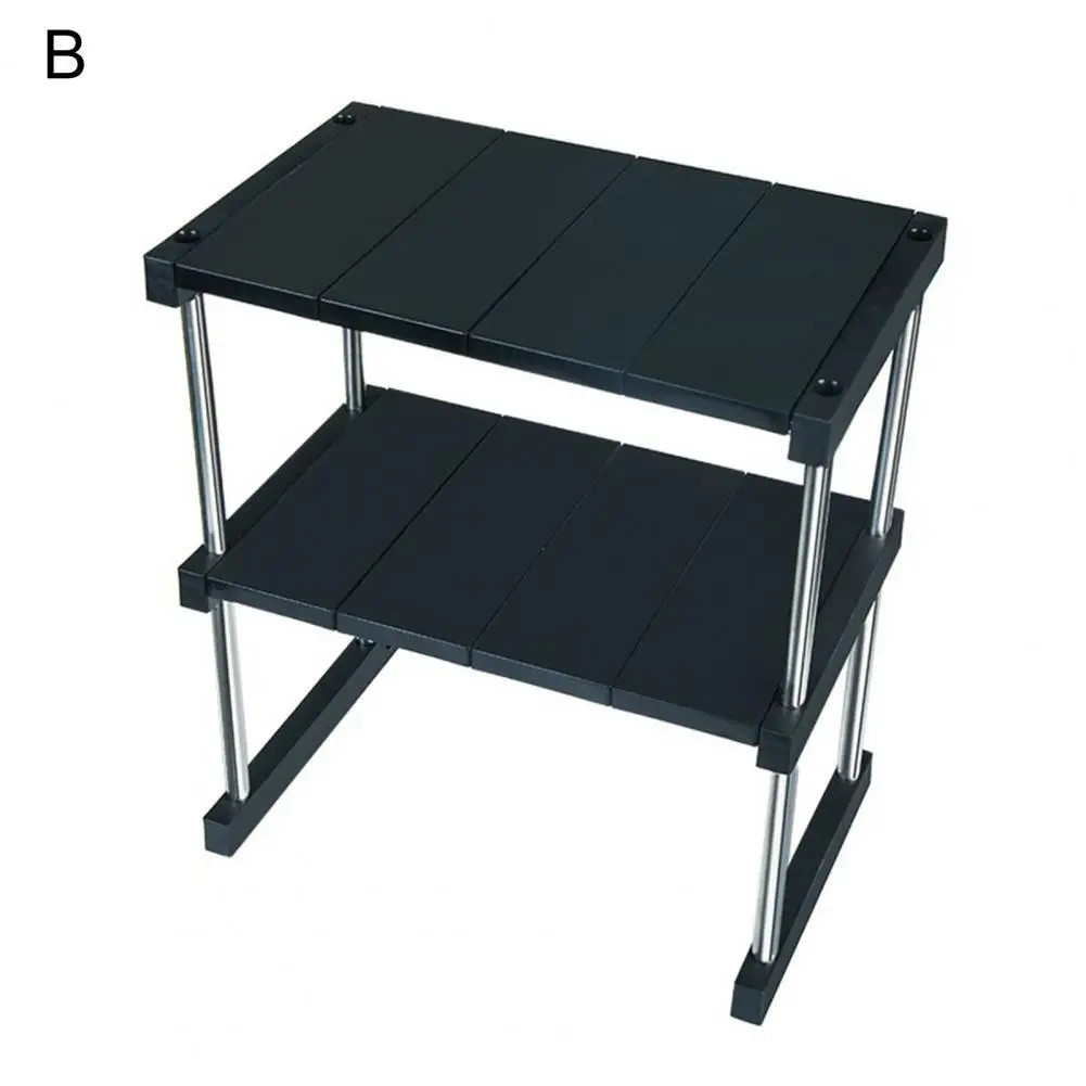 

Racks Holders 1Set Storage Shelf Large Lapacity Detachable Stainless Steel Kitchen Spice Rack for Living Room Kitchen Storage