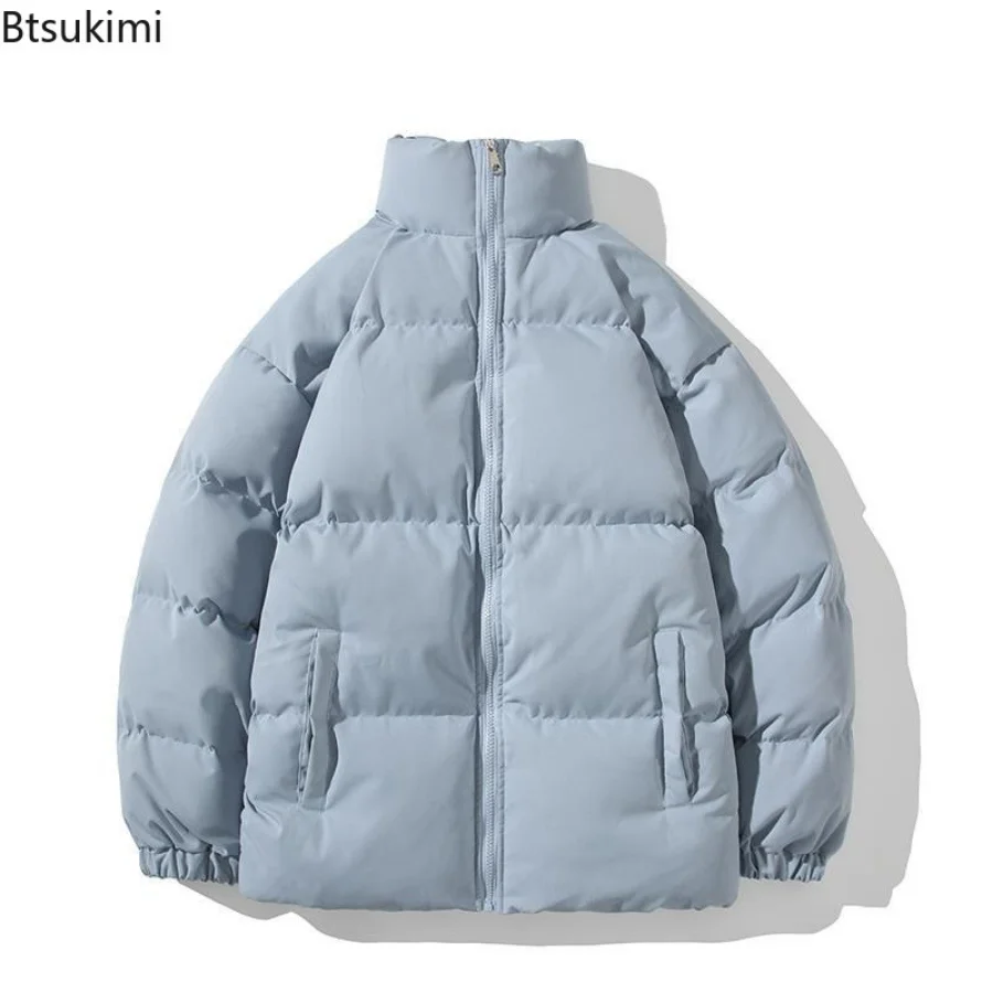 Plus Size 4XL 5XL Autumn Winter Jacket Men Parkas Thicken Warm Coat Mens Stand Collar Solid Casual Parka Women Oversize Parka