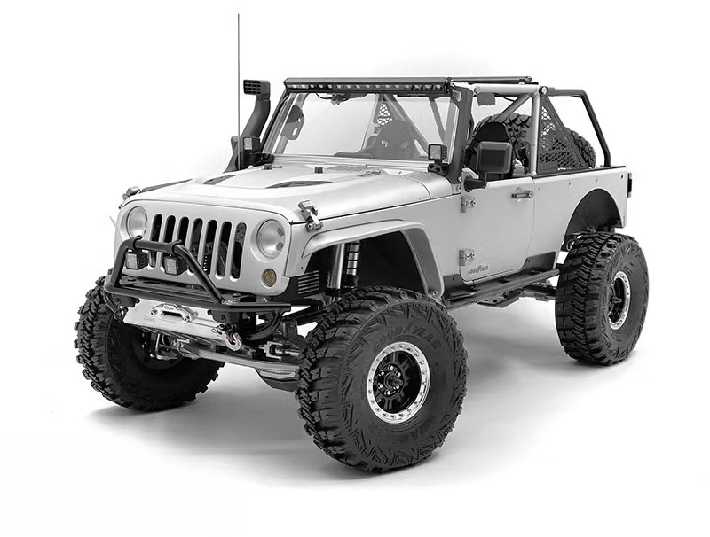 Металлический бампер и прожекторы для Capo jkmax Wrangler 1/8