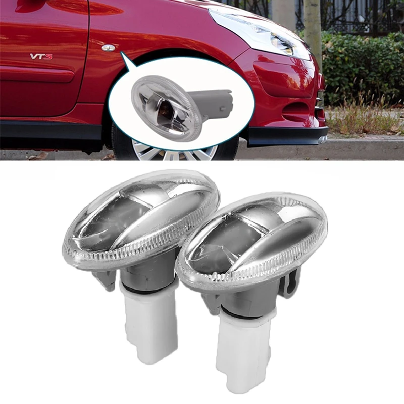 2 шт. повторитель индикатора бокового рулевого управления для Peugeot 108 107 407 206 6325G3
