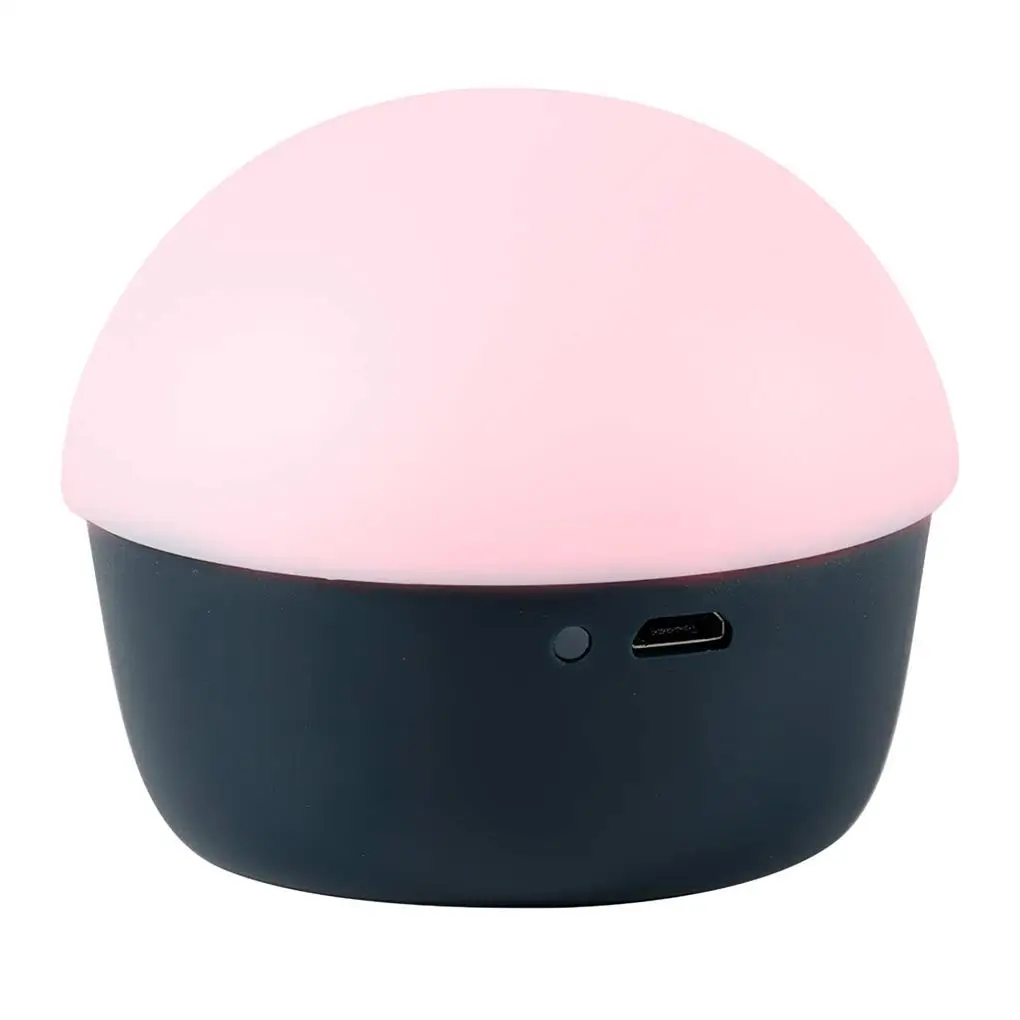 

Mushroom Night Lamp 600K-5500K-3000K Adjustable LED Bedside Light Eye Protection Stepless Dimming USB Powered Table Light