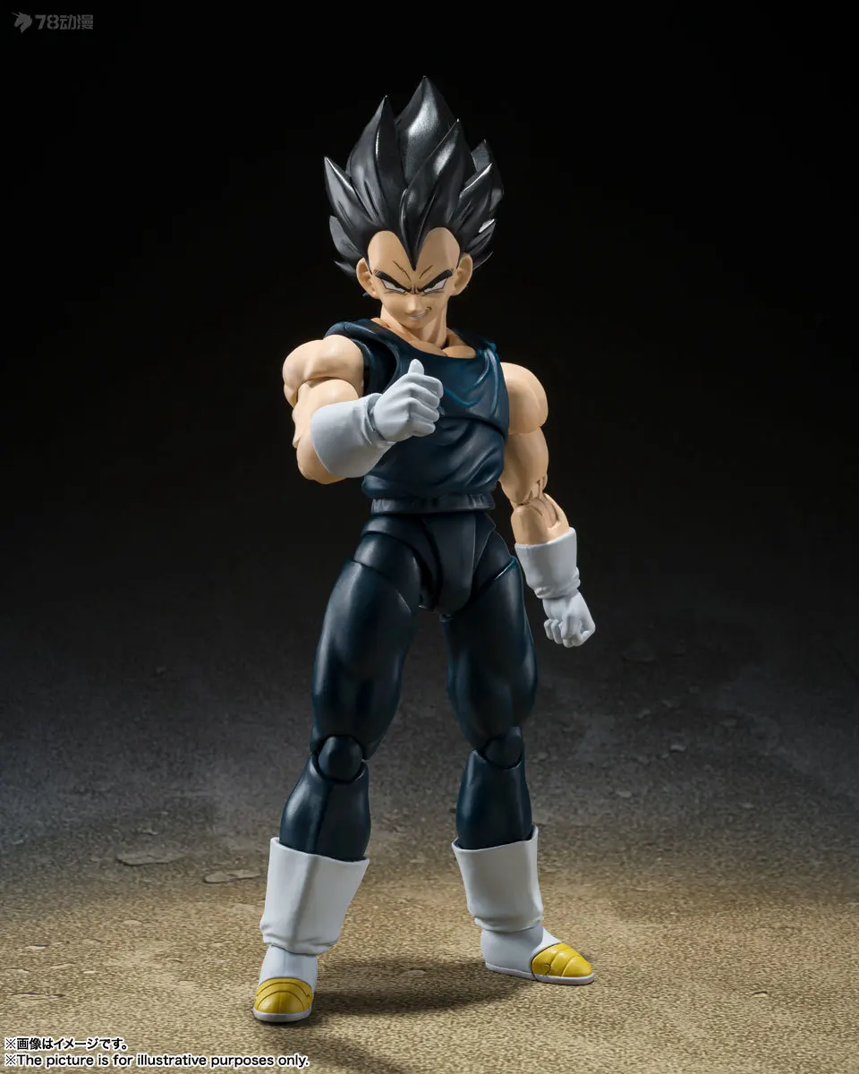 

Экшн-фигурка Bandai SHF Vegeta из ПВХ, оригинальная аниме модель, коллекционные игрушки для мальчиков, подарок, 13 см