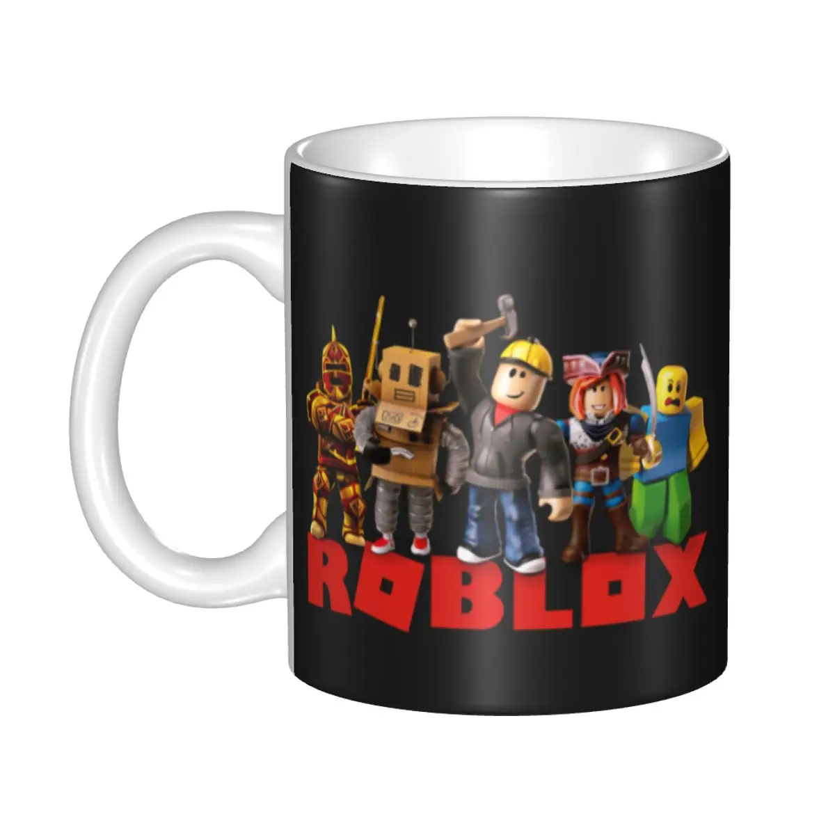

Robloxs Mugs Personalized Anime Cartoon Game Coffee Ceramic Mug Creative Present Men Women Outdoor Work Camping Beer Cups