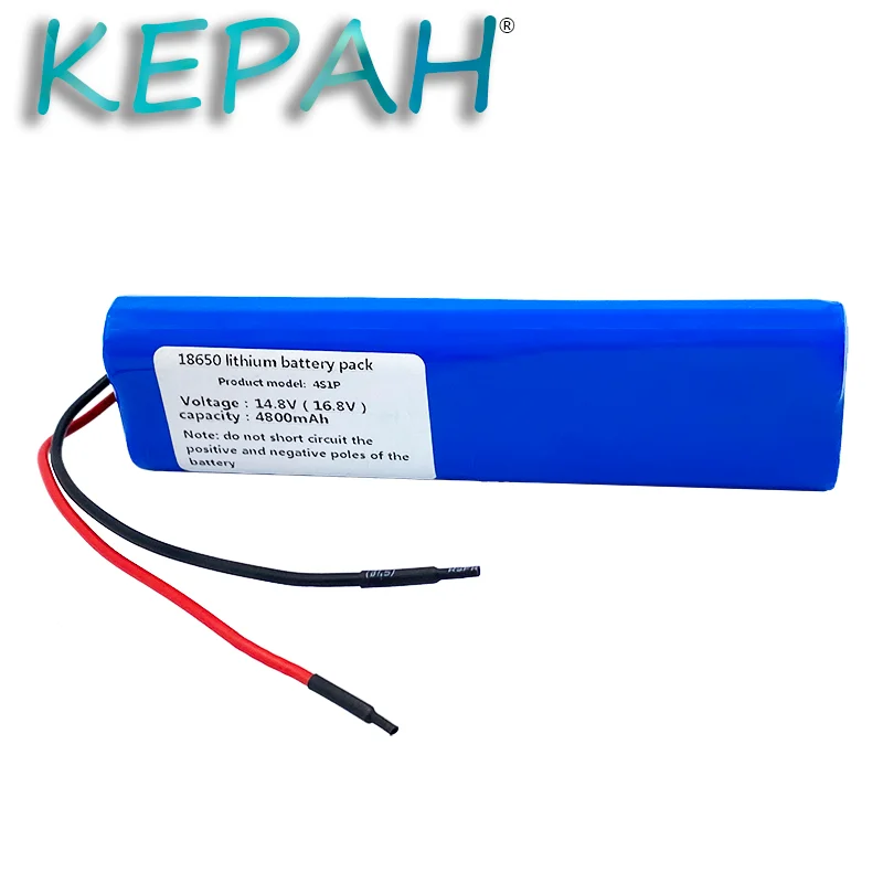 Lithium 14.8V 4800mAh Battery 14.8V-16.8V 4S1P 18650 with PCB18650 lead wires |