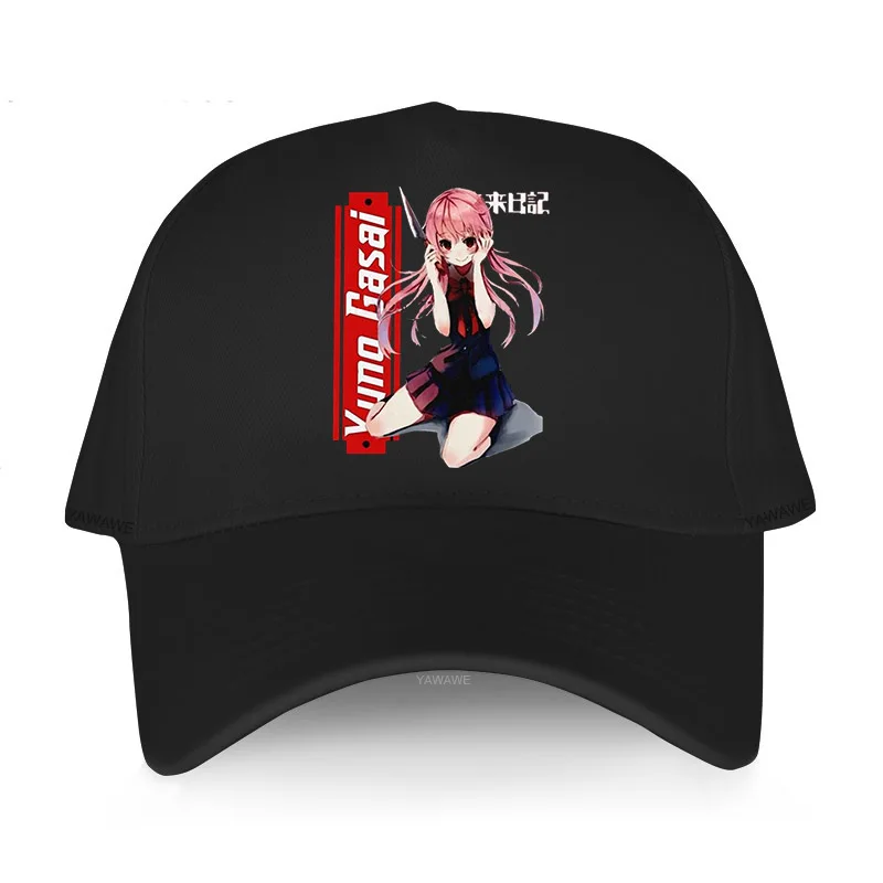 

Hot sale men Baseball cap casual cool hat Yuno Gasai With Knife Mirai Nikki Cotton Breathable Summer Hat Fishing Sun-Proof Caps