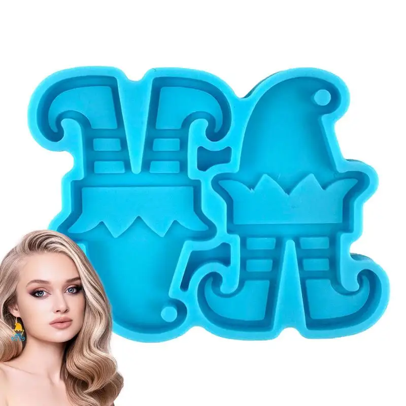 

Christmas Resin Molds Silicone Christmas Jewelry Epoxy Mold Earring Pendant Resin Mold For DIY Christmas Jewelry Earring