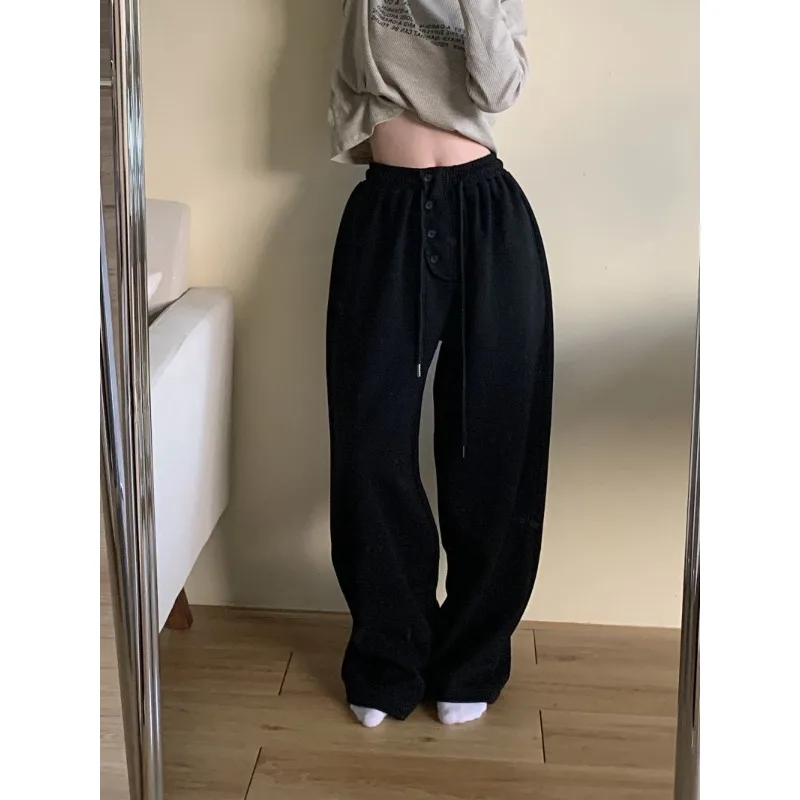 

Уличная одежда Deeptown Baddie, женские спортивные брюки, Зимние Повседневные Джоггеры в стиле K-POP большого размера в стиле Харадзюку, винтажные брюки в стиле гранж 90-х