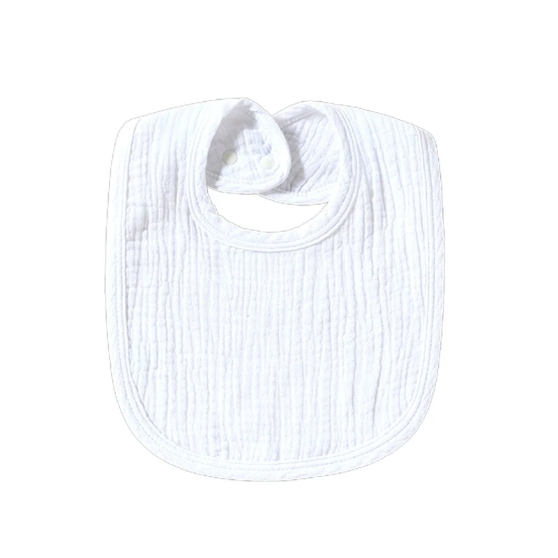 

Cotton Baby Bibs Solid Saliva Towel Breathable Drool Bibs Adjustable Teething Bib Soft Burp Cloth Infant Essential