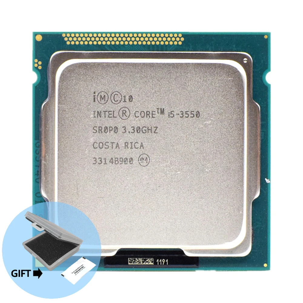 

Процессор Intel Core i5-3550 i5 3550 3,3 ГГц четырехъядерный процессор 6 Мб 77 Вт LGA 1155