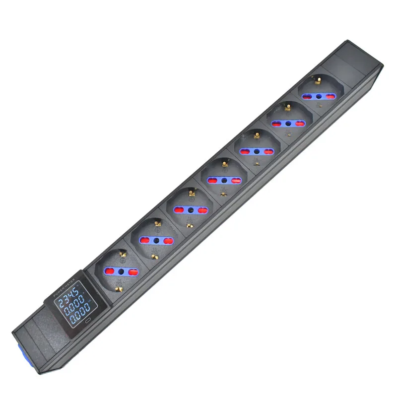 Фото Удлинитель PDU с амперметром, 20 А, выходная коробка Schuko Powerlink, Германия, Италия, розетка переменного тока 2-10 №2