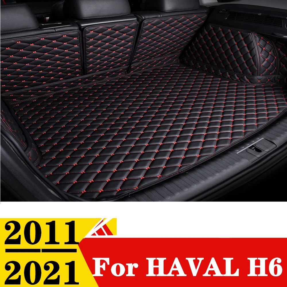 

Car Trunk Mat For Haval H6 2011-21 All Weather XPE Leather Custom FIT Rear Cargo Cover Carpet Liner Parts Tail Boot Luggage Pad