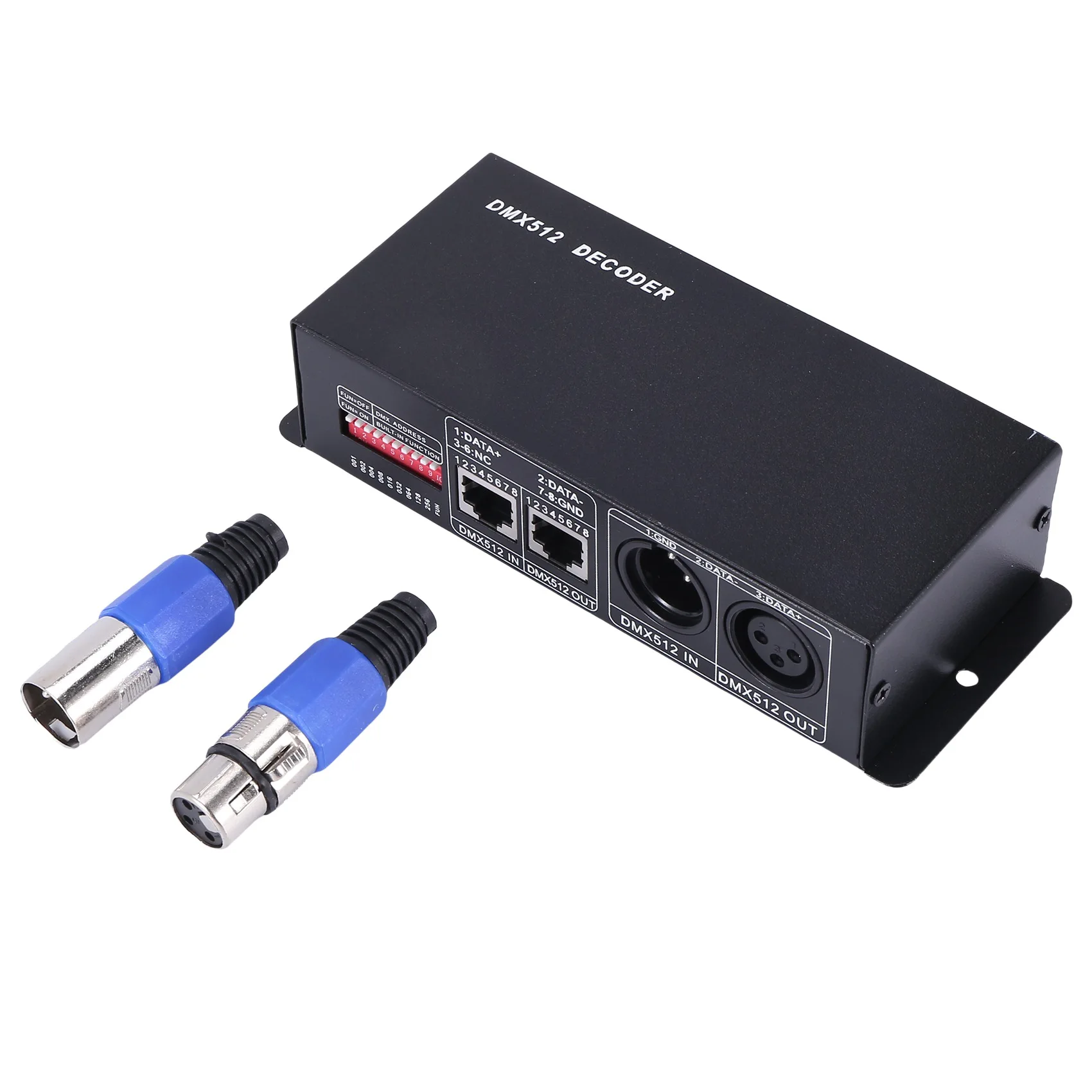 Декодер для DMX 512 4 канала x 8a фотоконтроллер 4-канальный драйвер RGBW фотолента DC 12V -