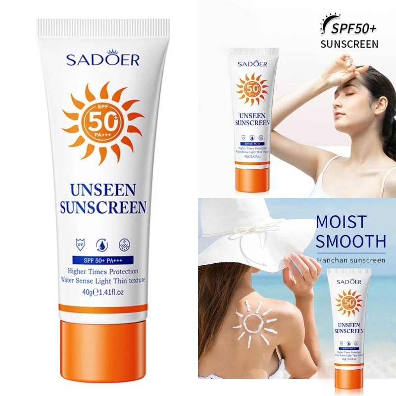 

SADOER Sunscreen SPF50+ Protective Cream Moisturizing Face Body Skin Care Cosmetic Whitening Oil Control Sunscreen Gel