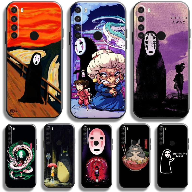 

Spirited Away Totoro No Face Man For Xiaomi Redmi Note 8 Pro Note 8T Redmi 8 8A Phone Case Back TPU Carcasa Black