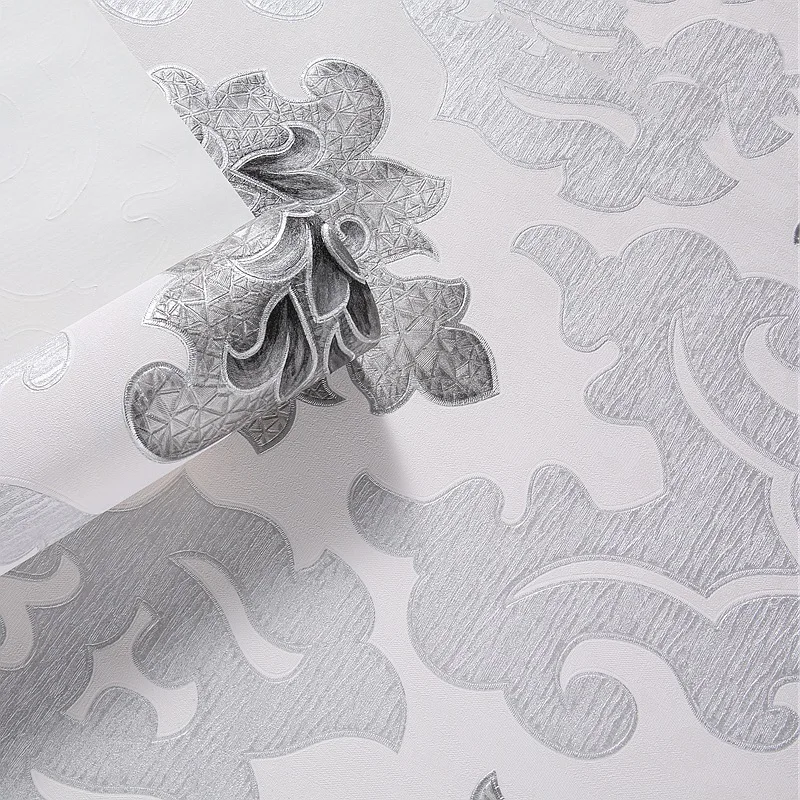 

3D Three-dimensional Wallpaper Bedroom Living Room Background Wall Luxury High-end French Court Wallpaper 3d Wallpaper