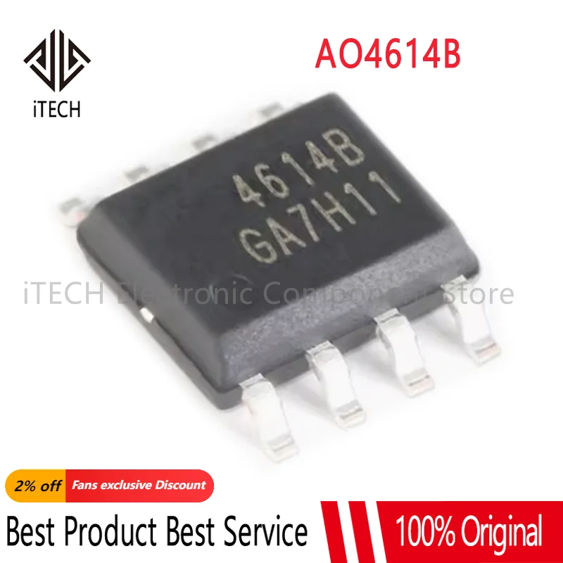 10 шт./партия, плата инвертора AO4614 AO4614B 4614B SOP8