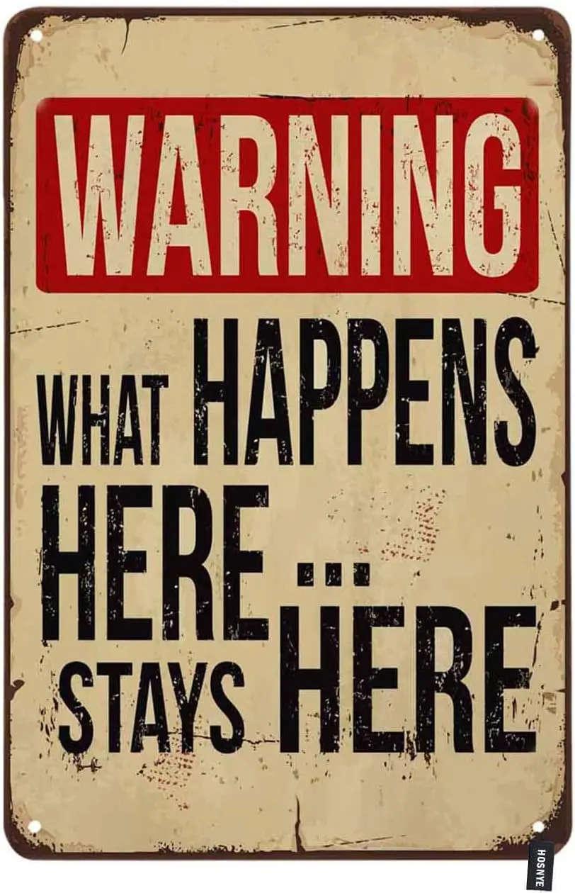 Wrnng Wht Hppens Here Stys Tn Sgn Vntge Metl Sgns для мужчин и женщин Wll Декор дома Brs Clubs Cfes 8x12 nch