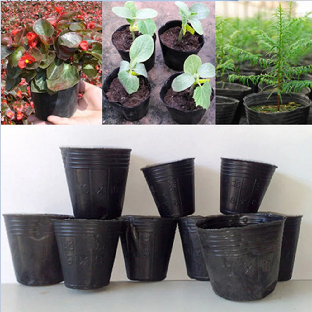 

300Pcs Biodegradable Starter Pots Gardening Pot Containers Cup Planter Starting Trays Holder for Flowers Size 1