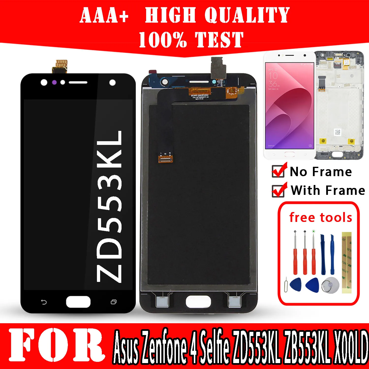 Оригинальный ЖК-дисплей для Asus Zenfone 4 Selfie ZD553KL ZB553KL X00LD дисплей высококачественный сенсорный экран Запасные части для ремонта телефонов Оригинальный ЖК-дисплей для Asus Zenfone 4 Selfie ZD553KL ZB553KL X00LD дисплей высококачественный сенсорный экран Запасные части для ремонта телефонов
