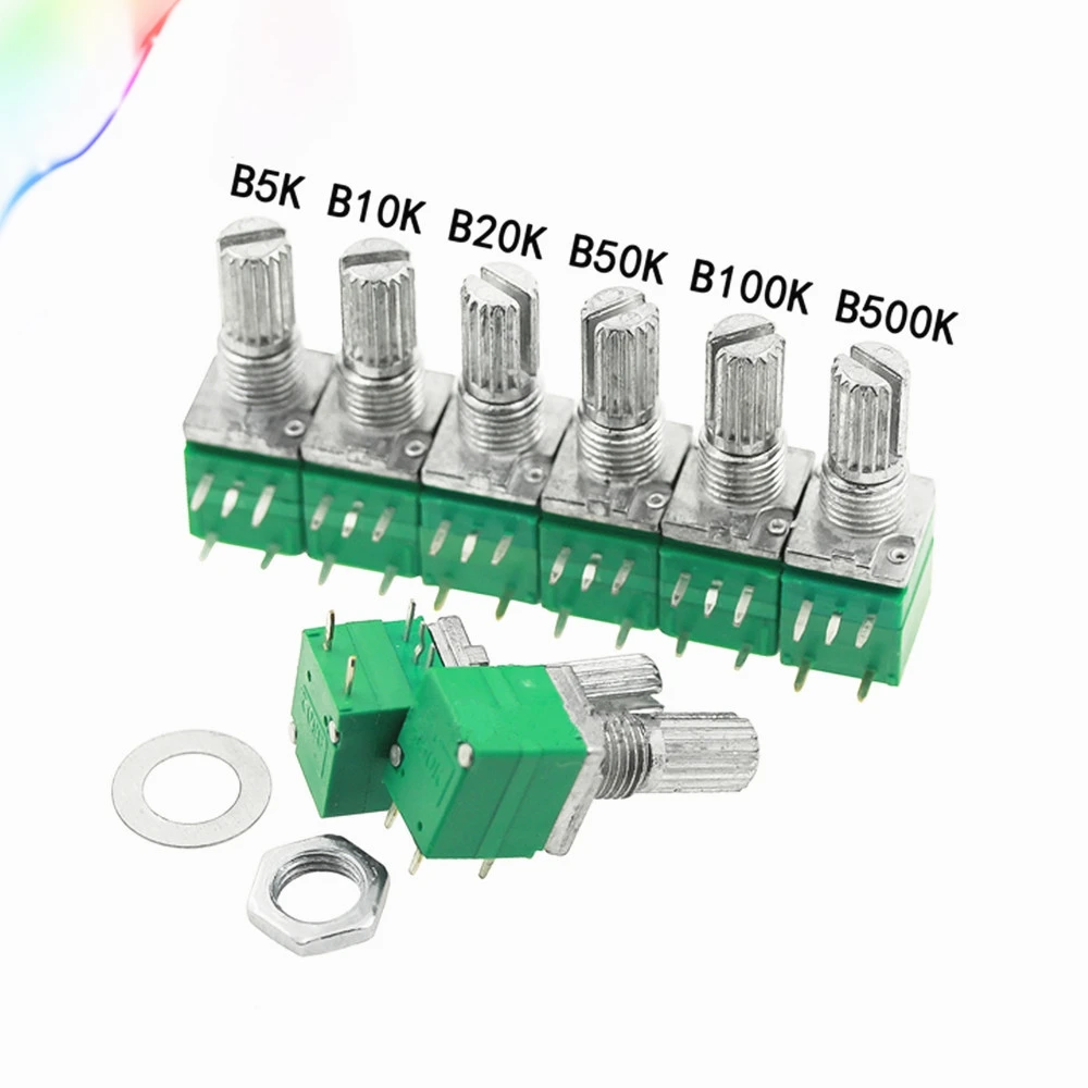 

5 шт. потенциометры RV097NS B10K с переключателем