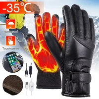 winter gloves electric heated gloves waterproof windproof warm heating touch screen usb powered motorbike racing riding gloves