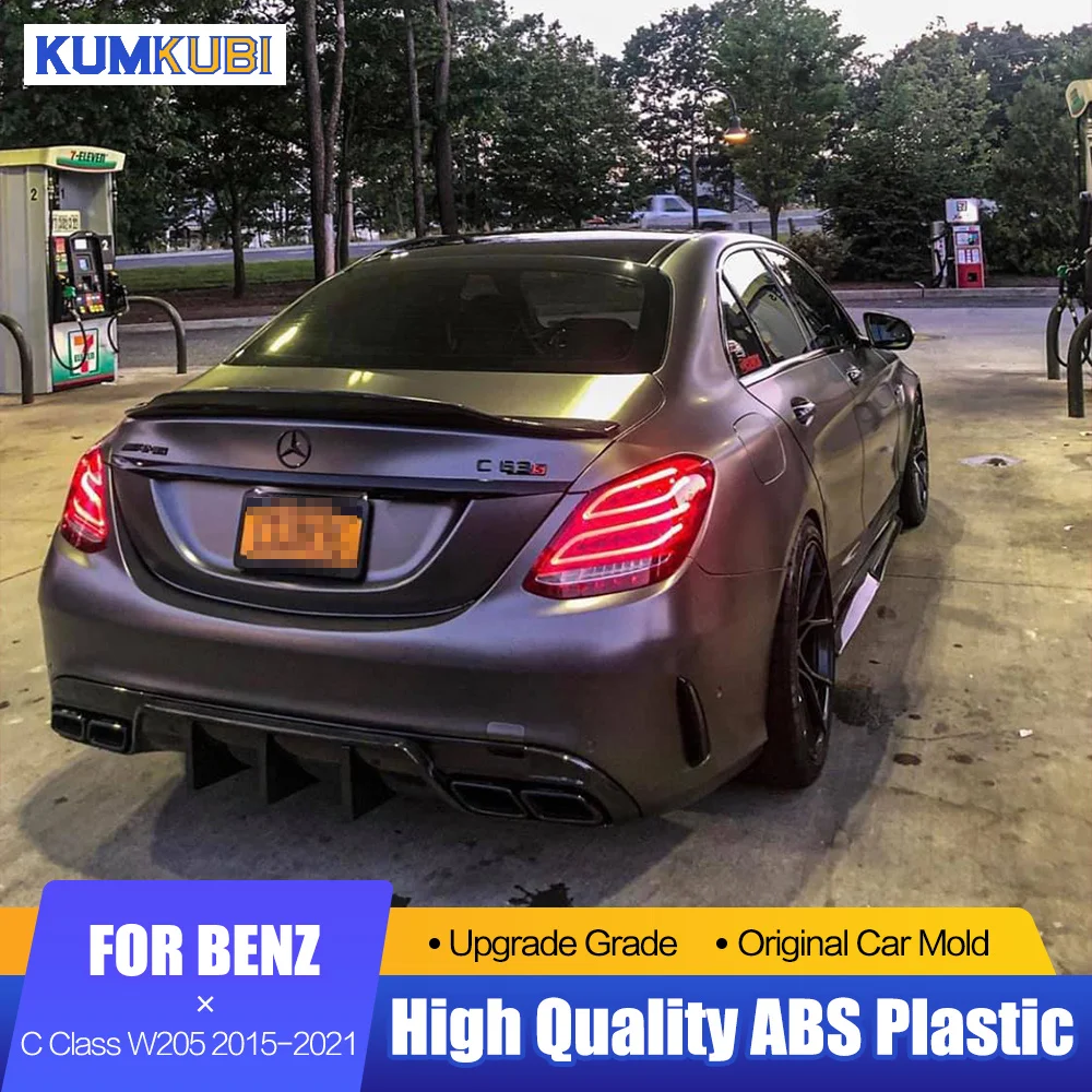 

Задний спойлер для Mercedes Benz C Class Sedan 4-Door W205 C63 C180 C200 C260 C300 2015-2021