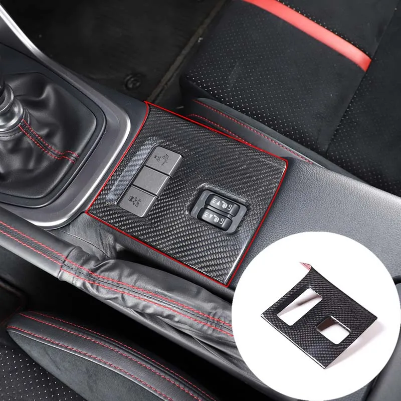 

Кнопки регулировки нагрева сидений для 22 Toyota 86/Subaru BRZ, декоративная рамка, отделка салона автомобиля, аксессуары из настоящего углеродного волокна