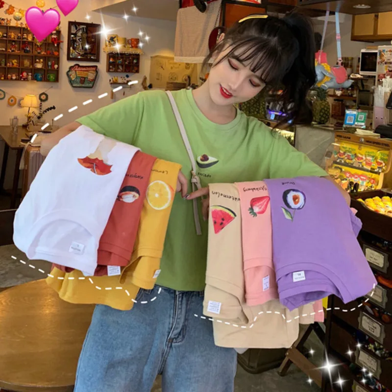 Женская футболка с рисунком авокадо летняя графическим принтом